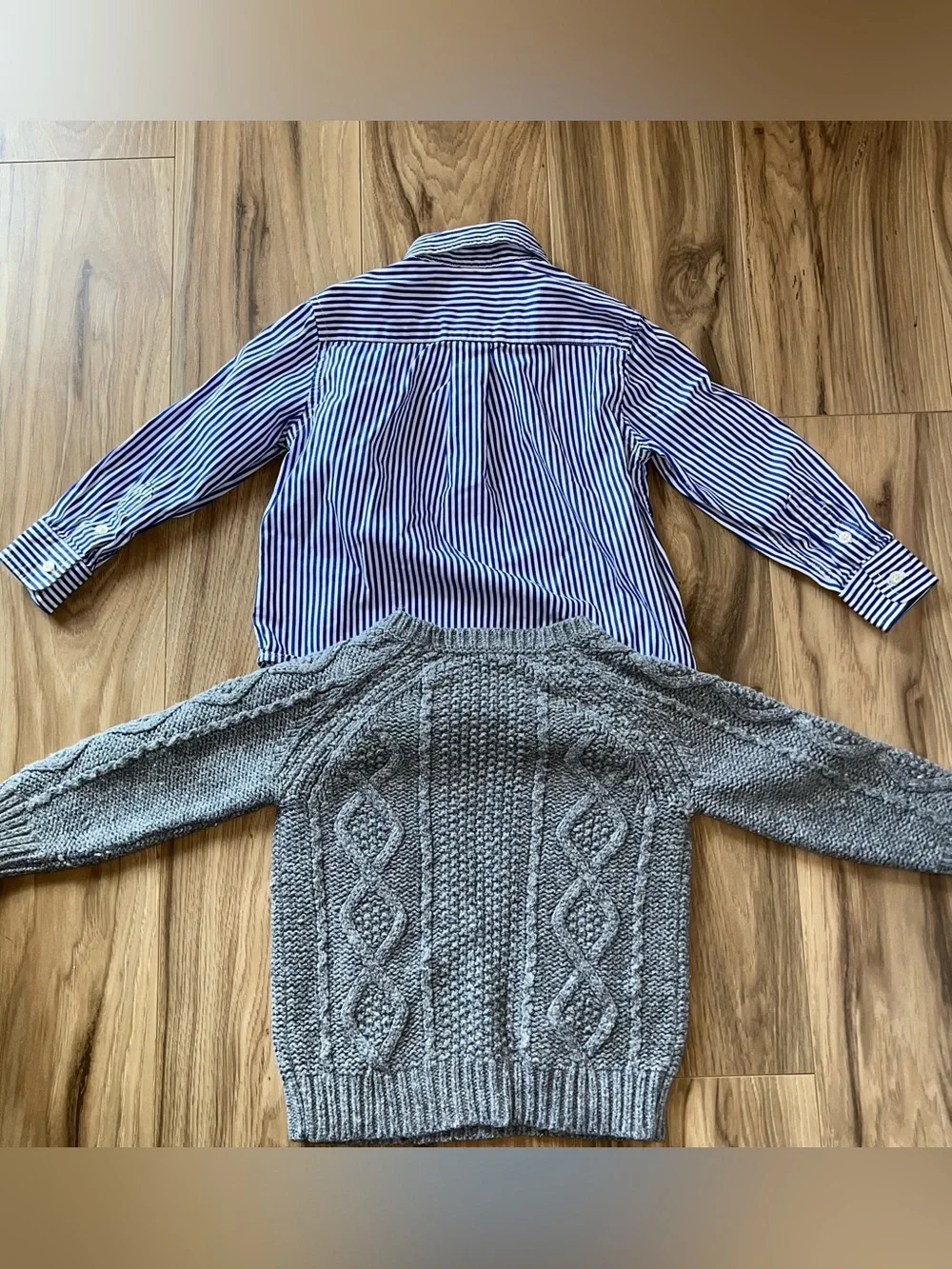Ralph Lauren Baby Gap Boys Toddler 2T Dress Shirt Cable Knit Sweater Bundle